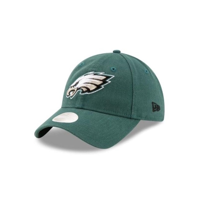 Green Philadelphia Eagles Hat - New Era NFL Core Classic 9TWENTY Adjustable Caps USA6214085